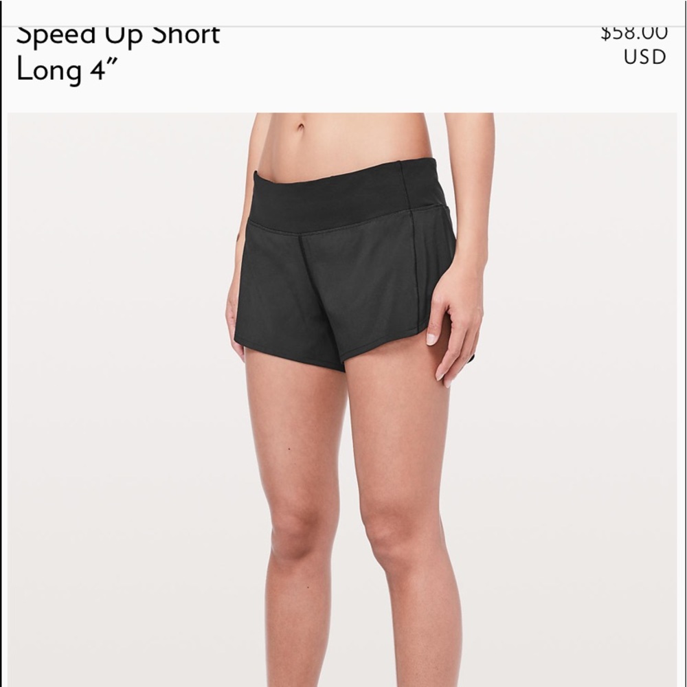 Lululemon Speed Up Short: Long 4”